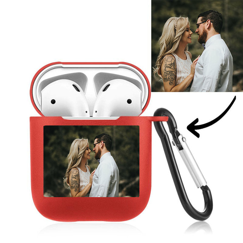 Photo pods Case Gift Earphone Case -Red