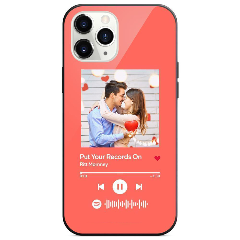 Watermelon  Custom Spotify Plaque Song Iphone Case For Couple