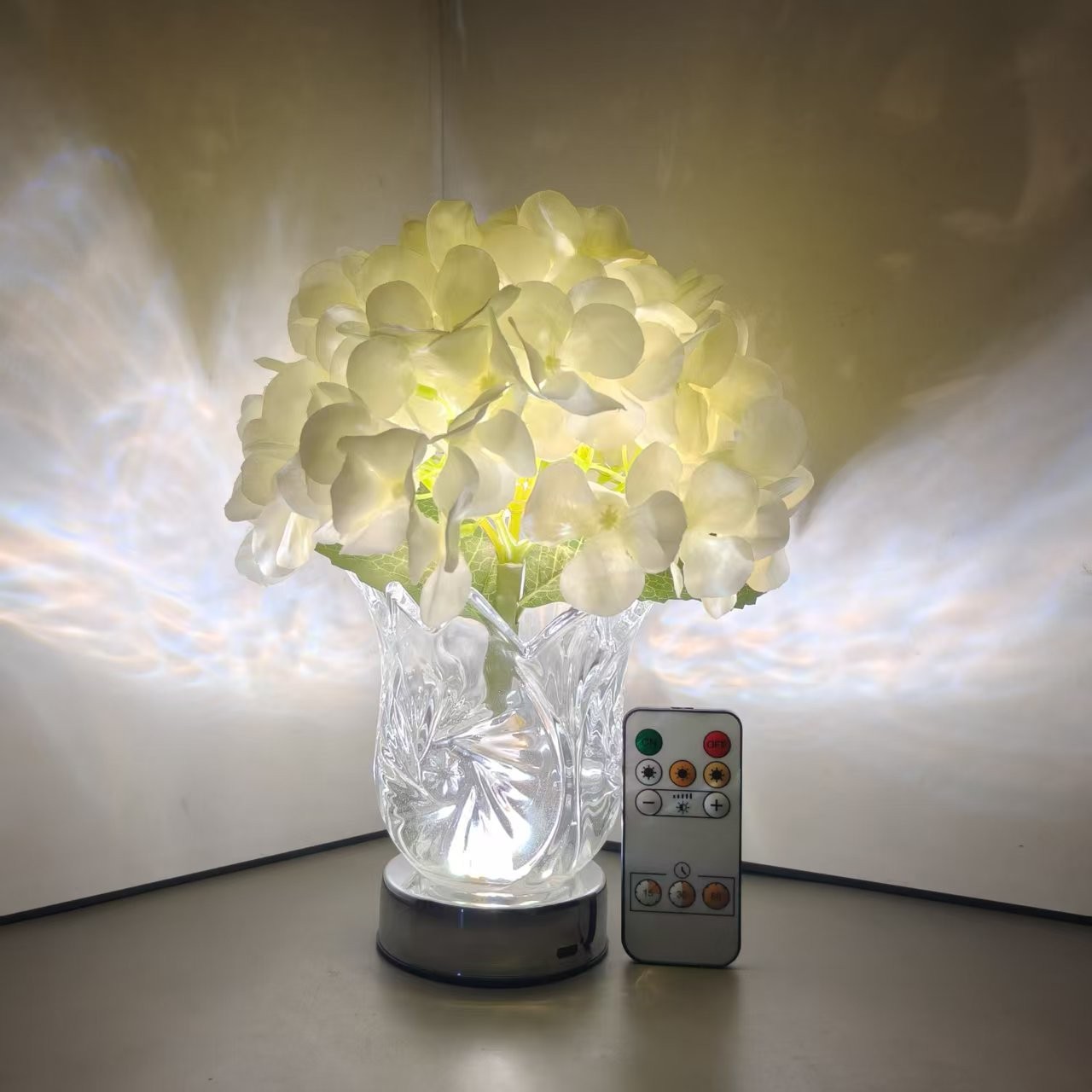 Hydrangea Rechargeable Night Light Led Bedroom Atmosphere Light, Holiday Gift