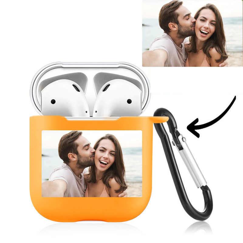 Photo pods Case Gift Earphone Case -Orange