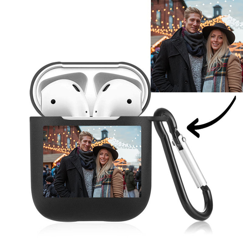 Photo Airpods Case Gift Earphone Case -Black